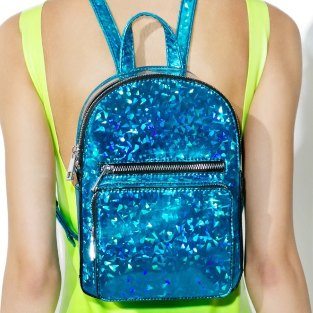 Dolls Kill Current Mood Blue Backpack